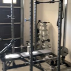 Weight  Rack With Pulling Cable 