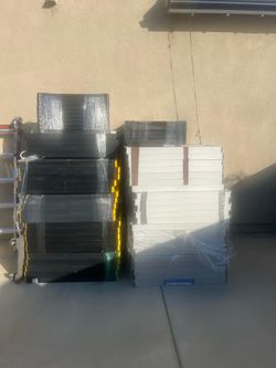 Lot about 20 Varying Sizes Plastic Shelves