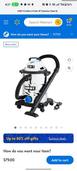 Wet/Dry Shop Vac 8 Gal 6hp