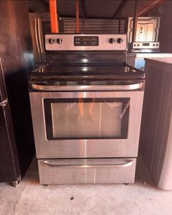 Frigidaire Stainless Steel Flat Top Stove Oven Range