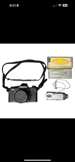 Mamiya ZE Camera With 50mm MAMIYA SEKOR E Lens Made In Japan w/ Strap