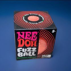 Needoh squishy fuzzball orange color.