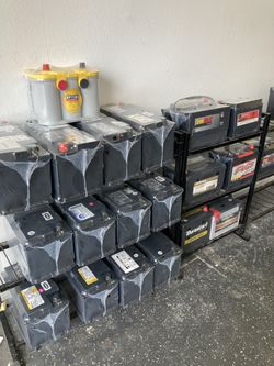 Car batteries