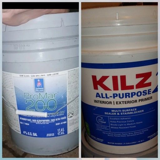 Sherwin Williams ProMar 200 Zero VOC Interior Paint Primer white 5 gal kilz semi gloss