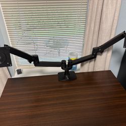 Dual Monitor Stand (AmazonBasics/ErgoTron)