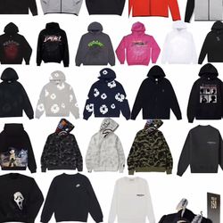 Hoodies, cologne shirts