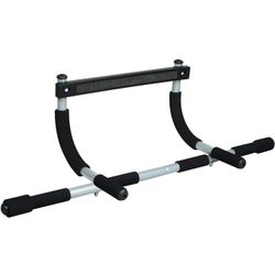Iron Gym Pull-Up Bar Total Upper Body Workout Bar for Doorway, Adjustable Width Locking, No Screws Portable Door Frame Horizontal Chin-up Bar, Fitness