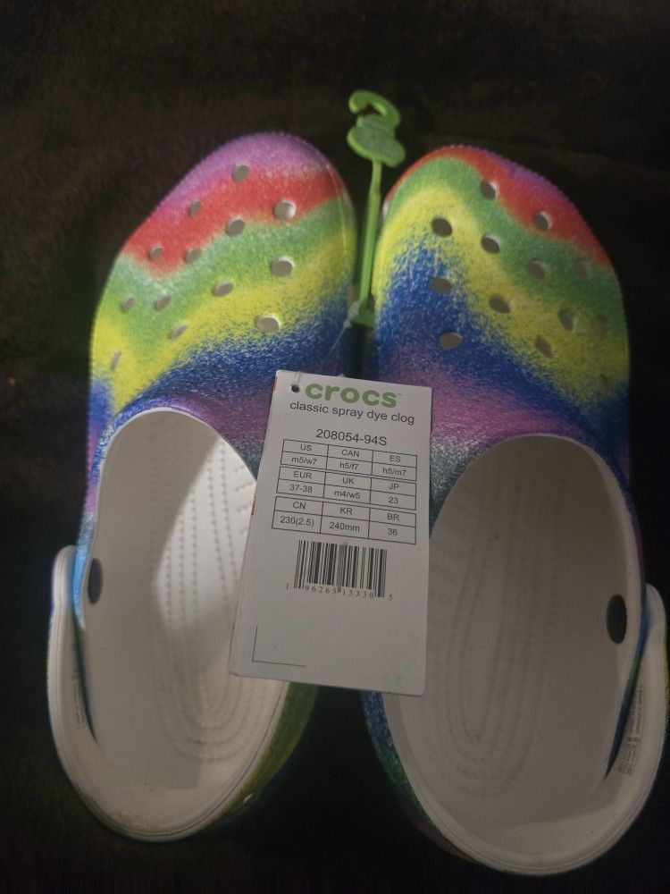 Tie Dye Crocs