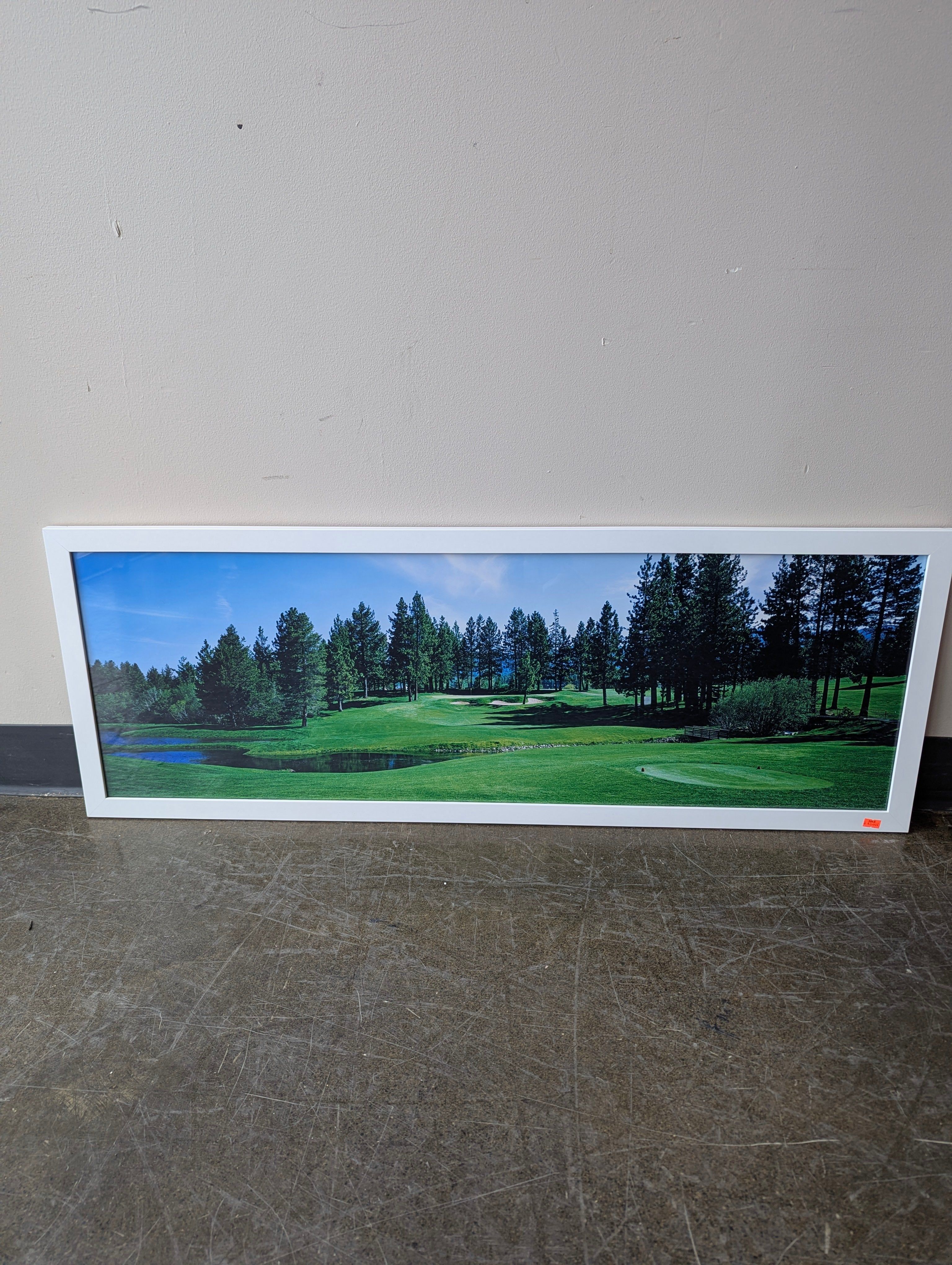 Scenic Golf Course Landscape Framed Wall Art