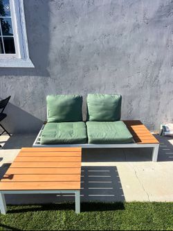 Outdoor couch and table