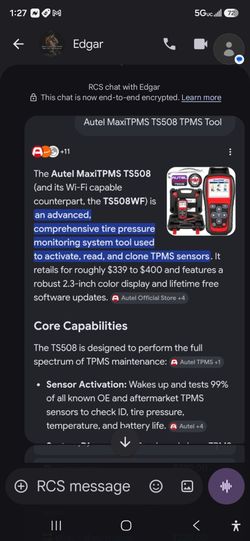 Autel maxi tpms computer monitor