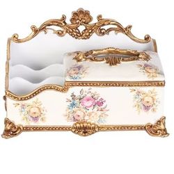 Vintage Floral Tissue Box Holder 🌸💐