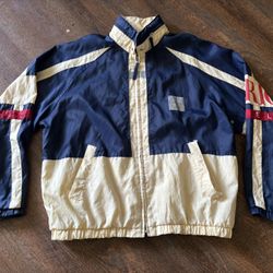 Vintage Perry Ellis Spell Out, Windbreaker Zip Up Jacket