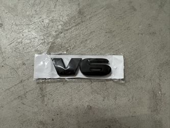 1 Pc. Matte Black V6 Tailgate Emblem for Toyota Tacoma 2005-2022