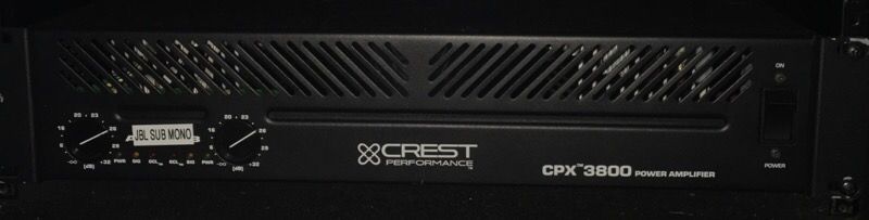 Crest Amplifier 3800 watts
