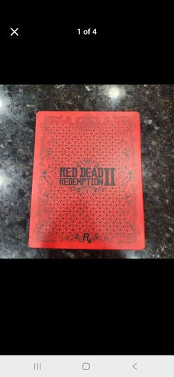 PS4 Red Dead Redemption 2 SteelBook Case Game Disv and Data Disc Artbook and Map