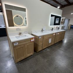Wood Shaker Bathroom Vanity Clearance – Many Sizes Available