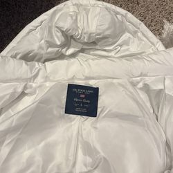 white uspa puffer jacket ( never worn )