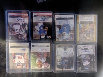 Autograph football -baseball cards