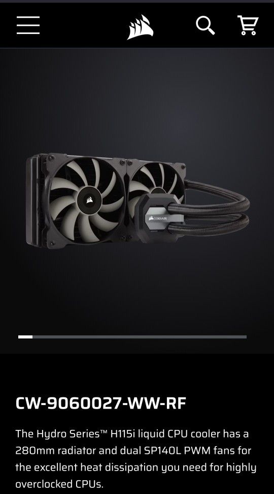 Corsair H115i 280mm AIO