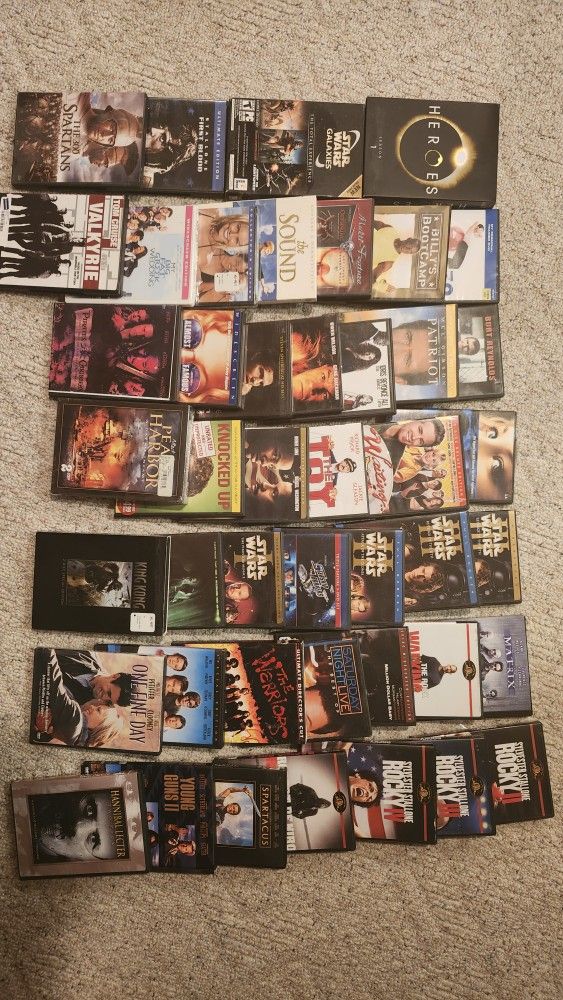 Cassette Tapes, CDs, DVD'S