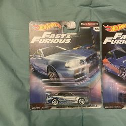 Hot Wheels Fast & Furious Nissan Skyline Gtr (R34)