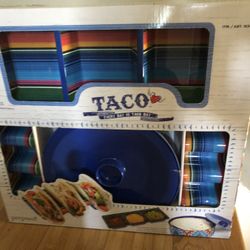 ⭐NEW⭐ Prepara 6 Piece Taco Party Serving Set - Durable Melamine Cinco De Mayo