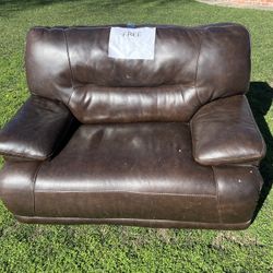 Free Leather Love Seat