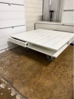 White coffee table