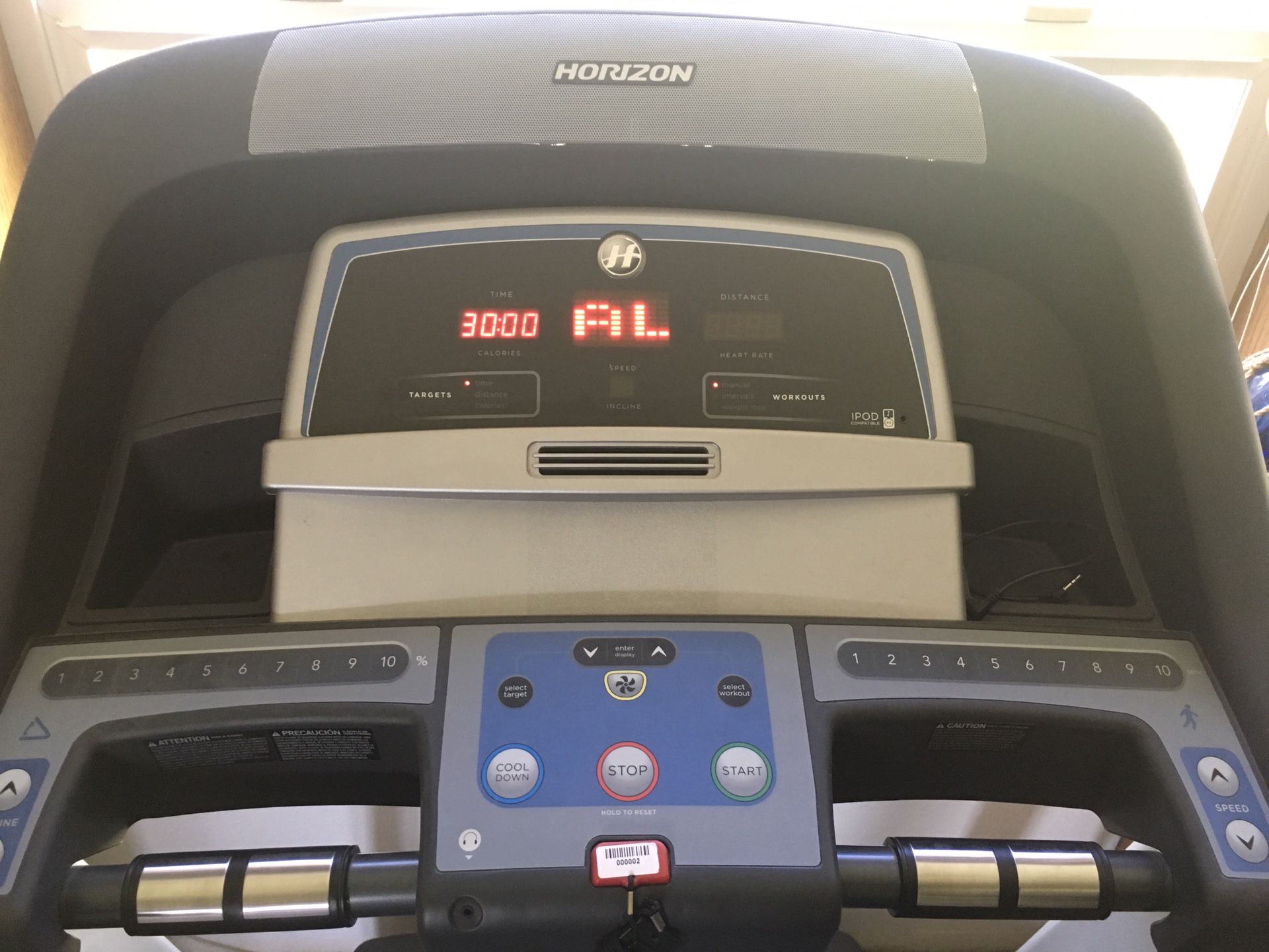 Horizon T101 Treadmill with incline $400.00