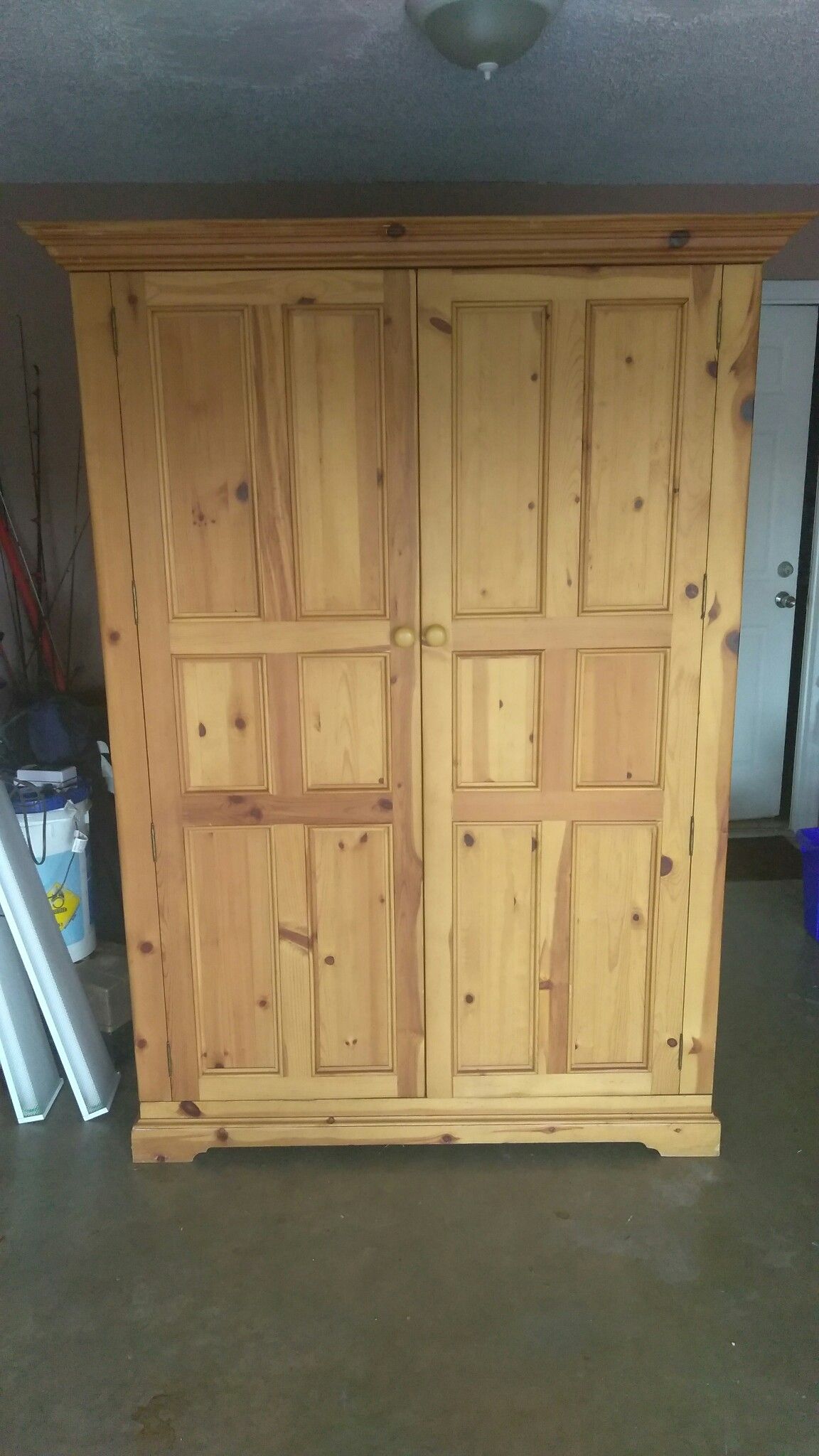 Solid Pine Computer Armoire Wexford Collection