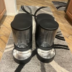 2-in-1 Gravity Pet Dog Cat Feeder & Waterer - Food Bowl & Water Bowl 