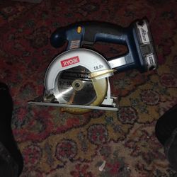 18.0 Volt Battery Powered Ryobi Skillsaw w/ Ryobi Lithium+ 18v Battery