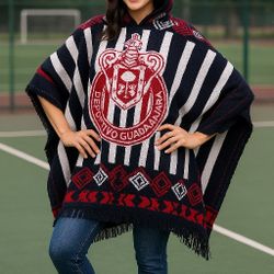 🐐🐐🔥 Chivas Poncho w/ Hood 🇲🇽 Unisex – Great Condition! ⚽

