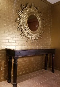 Stunning Large Vintage Sunburst Mirror