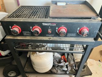 Royal gourmet cooktop grill with stand