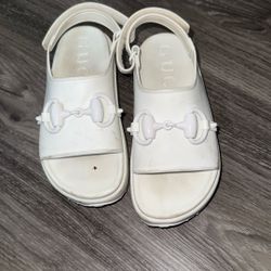 100 % Authentic Kids Gucci Rubber Sandals