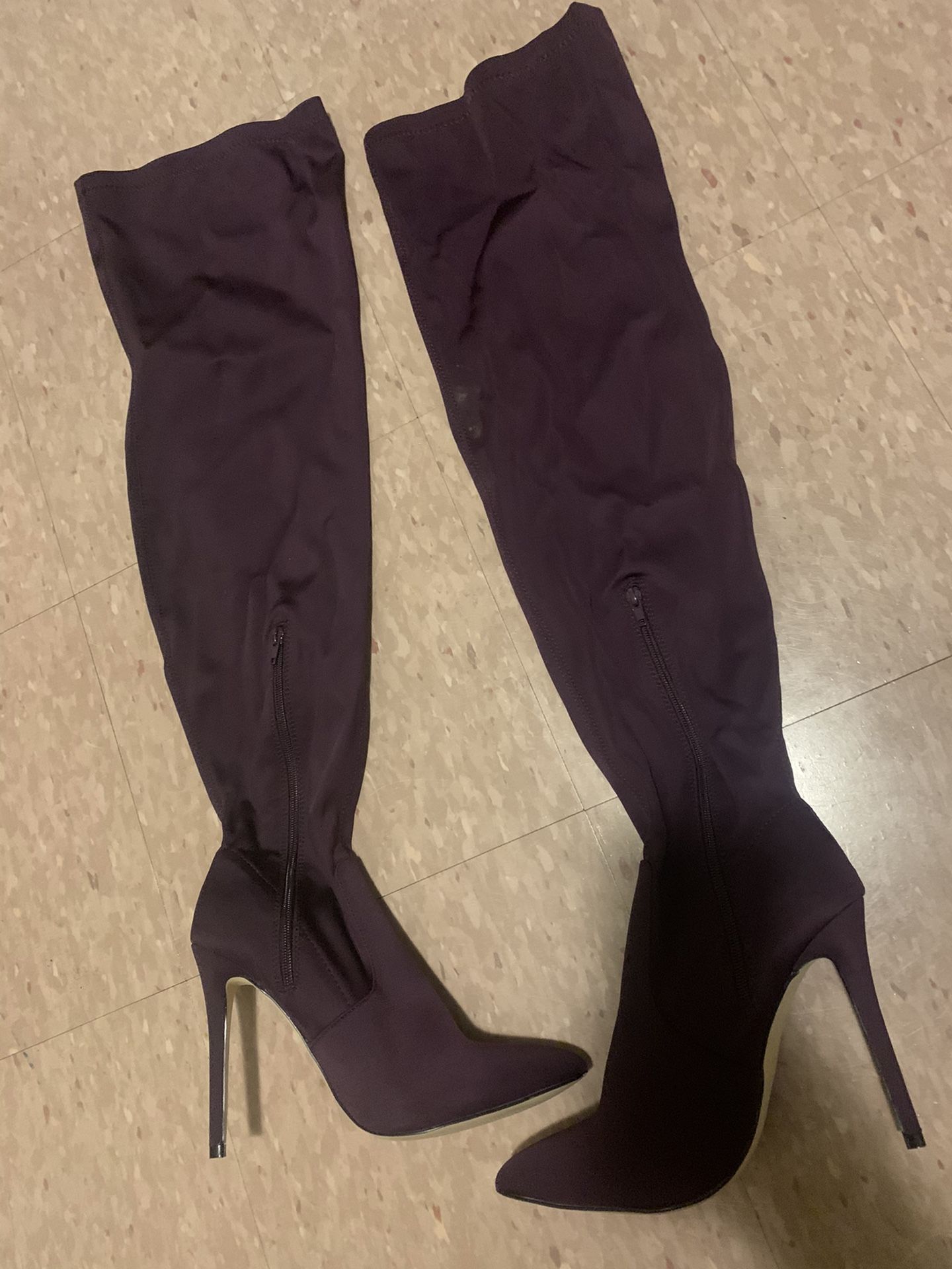 Stiletto Thigh High Boots