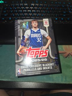 Topps 2025/26 Basketball NBA Flagship Value Blaster Box (Blackout Parallels) sealed
