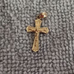 Solid Gold Crucifix 