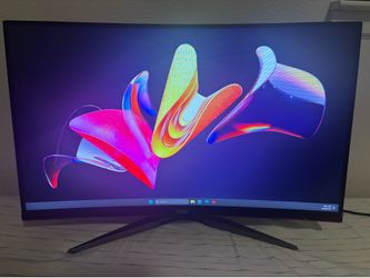 240Hz Curved Gaming Monitor 27” 0.5ms – AOC – Perfect for Fortnite/PC/PS5