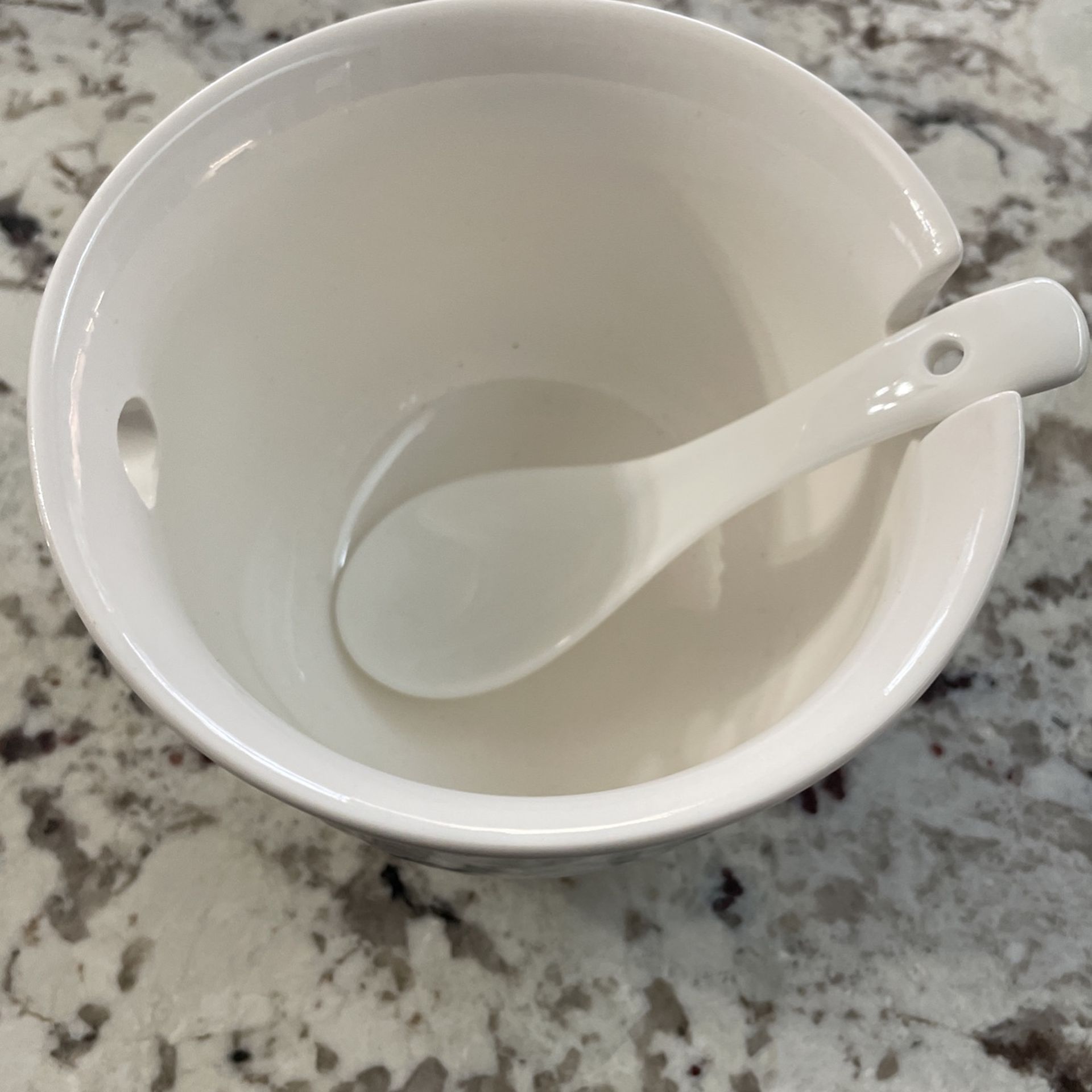Noodle Bowl And Spoon