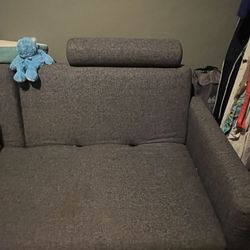 Free Pick Up NE Seattle. Kasala -Recline To Flat Gray Couch