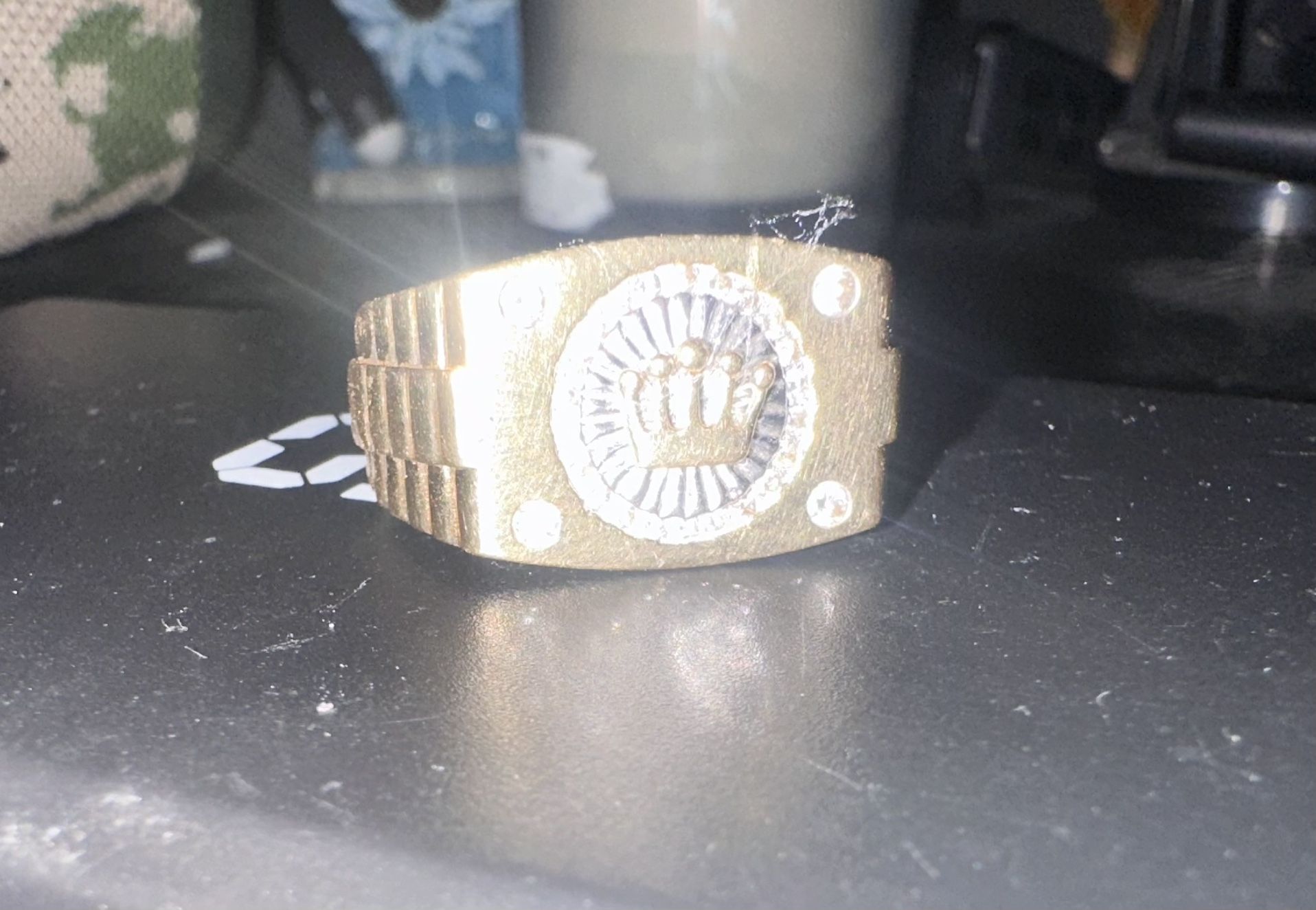 Rolex Ring 10k Gold With Real Diamonds