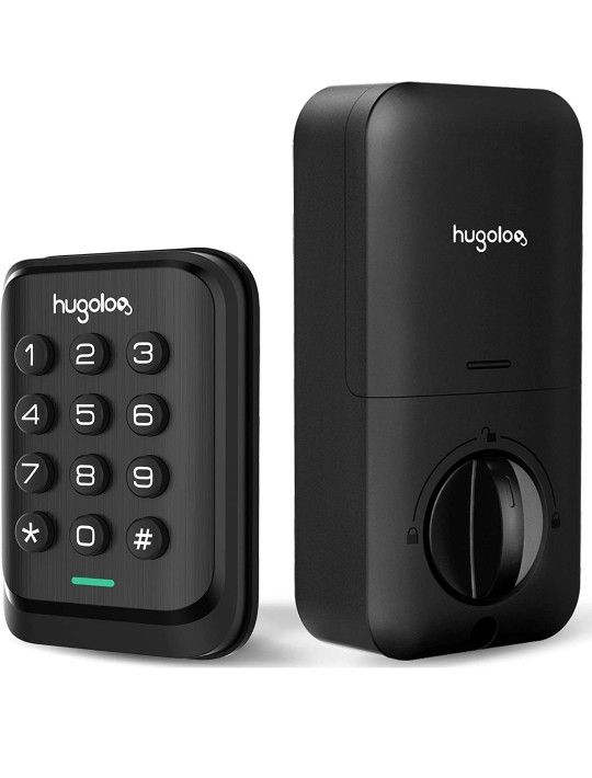 Keyless Entry Door Lock, Hugolog Electronic Keypad Deadbolt Lock, Auto Lock, Easy to Insta