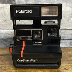 Polaroid Red Stripe One Step Flash Instant 600 Film Camera