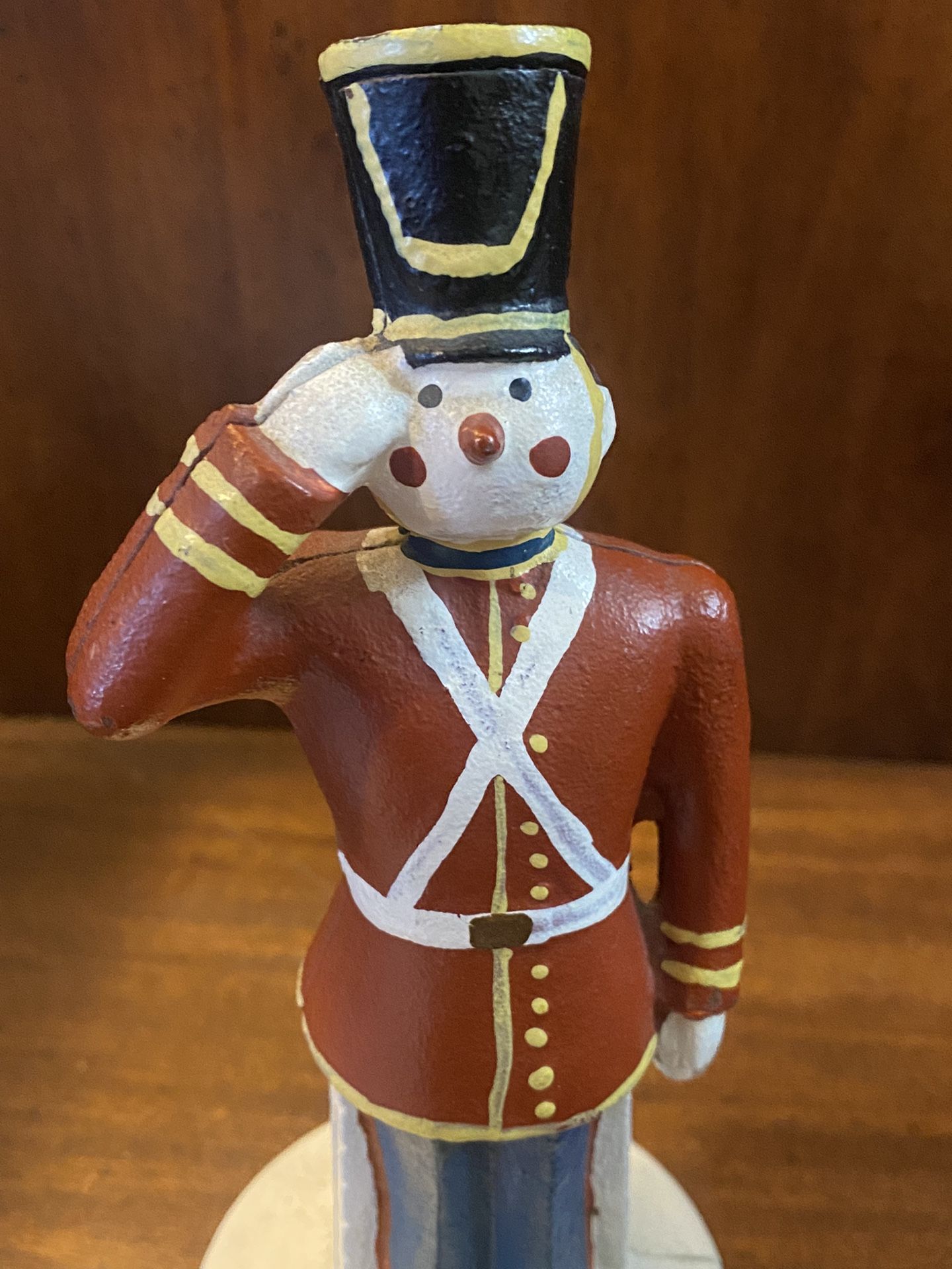 SBCCA 1982 TOY SOLDIER CAST IRON STILL BANK - RARE