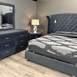 Brand new complete bedroom set- 0 interest finance available- FREE mattress with purchase. 
