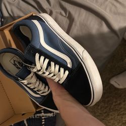 Vans Old Skool /navy Blue And Black 