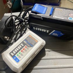 Hart 40v Lithium Ion 5Ah Battery And Charger 